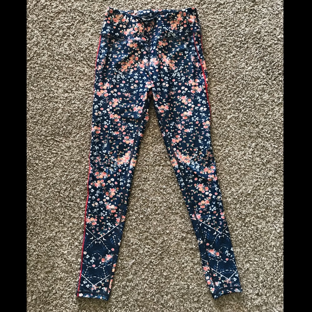 Floral workout pants